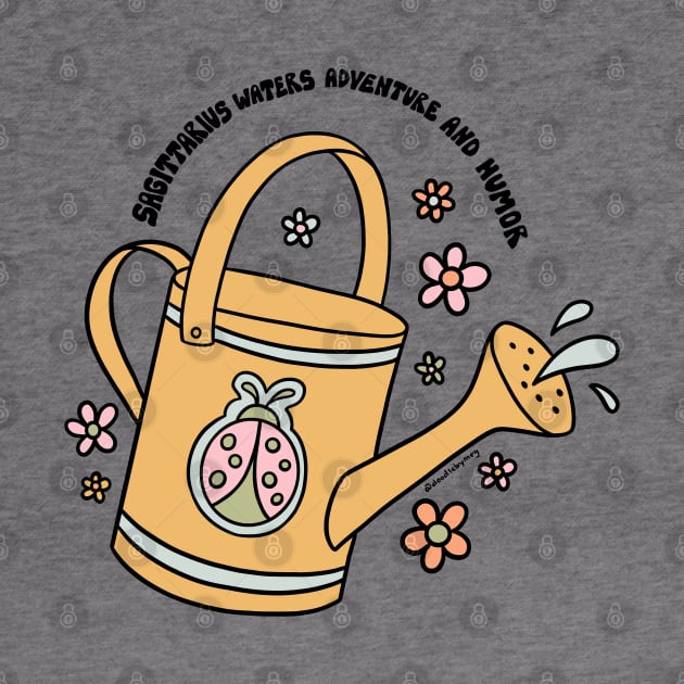 Sagittarius Watering Can by Doodle by Meg